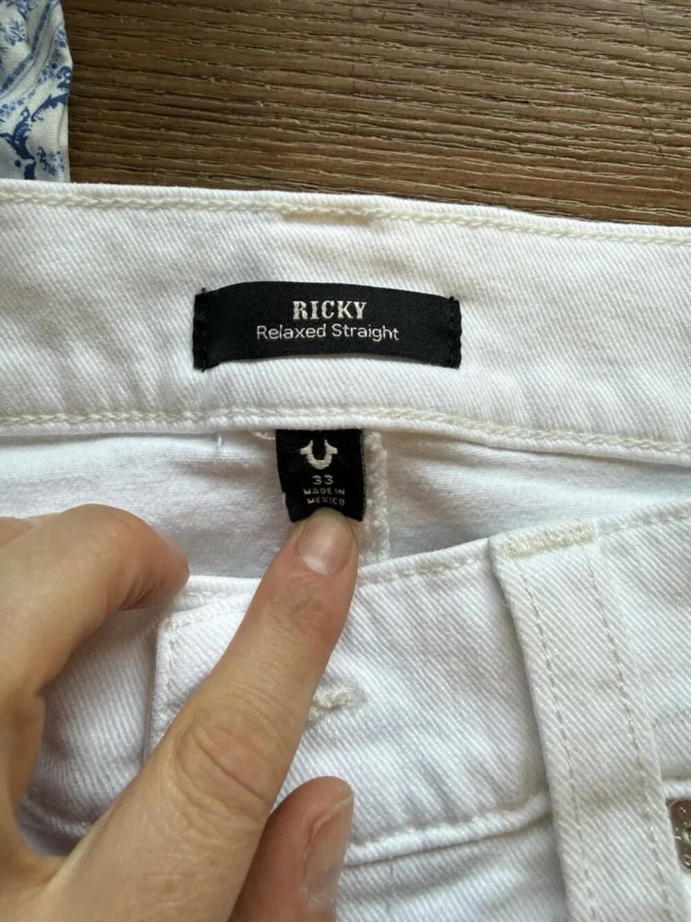 True Religion Ricky Relaxed Straight Shorts White